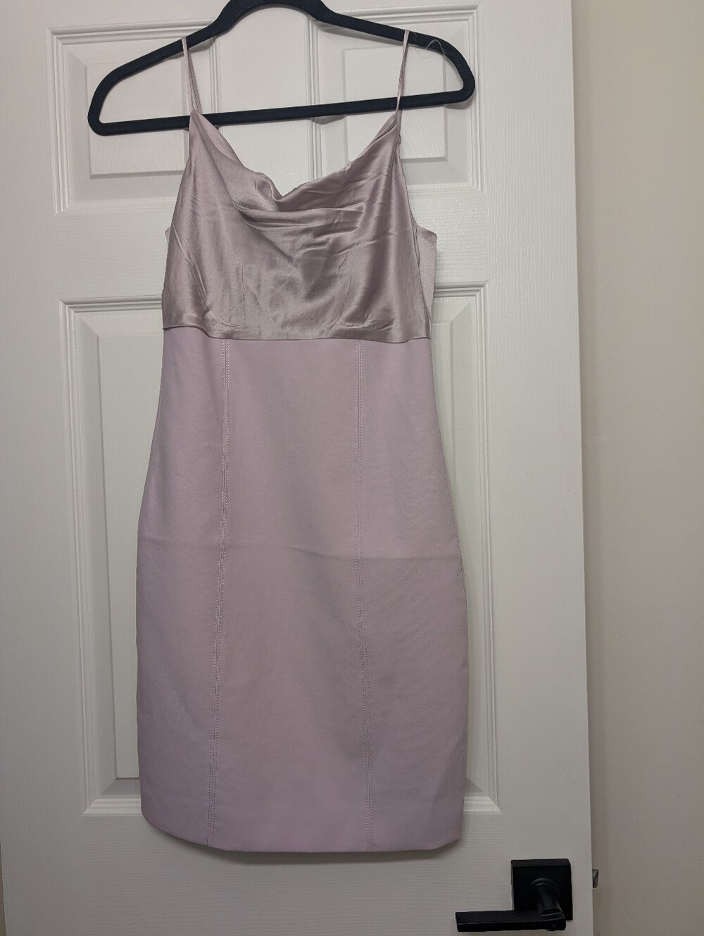 cinq a sept Lilac Silk Bodice Mini Dress